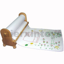 Wooden Roll Paper Stand for Drawing (80917)